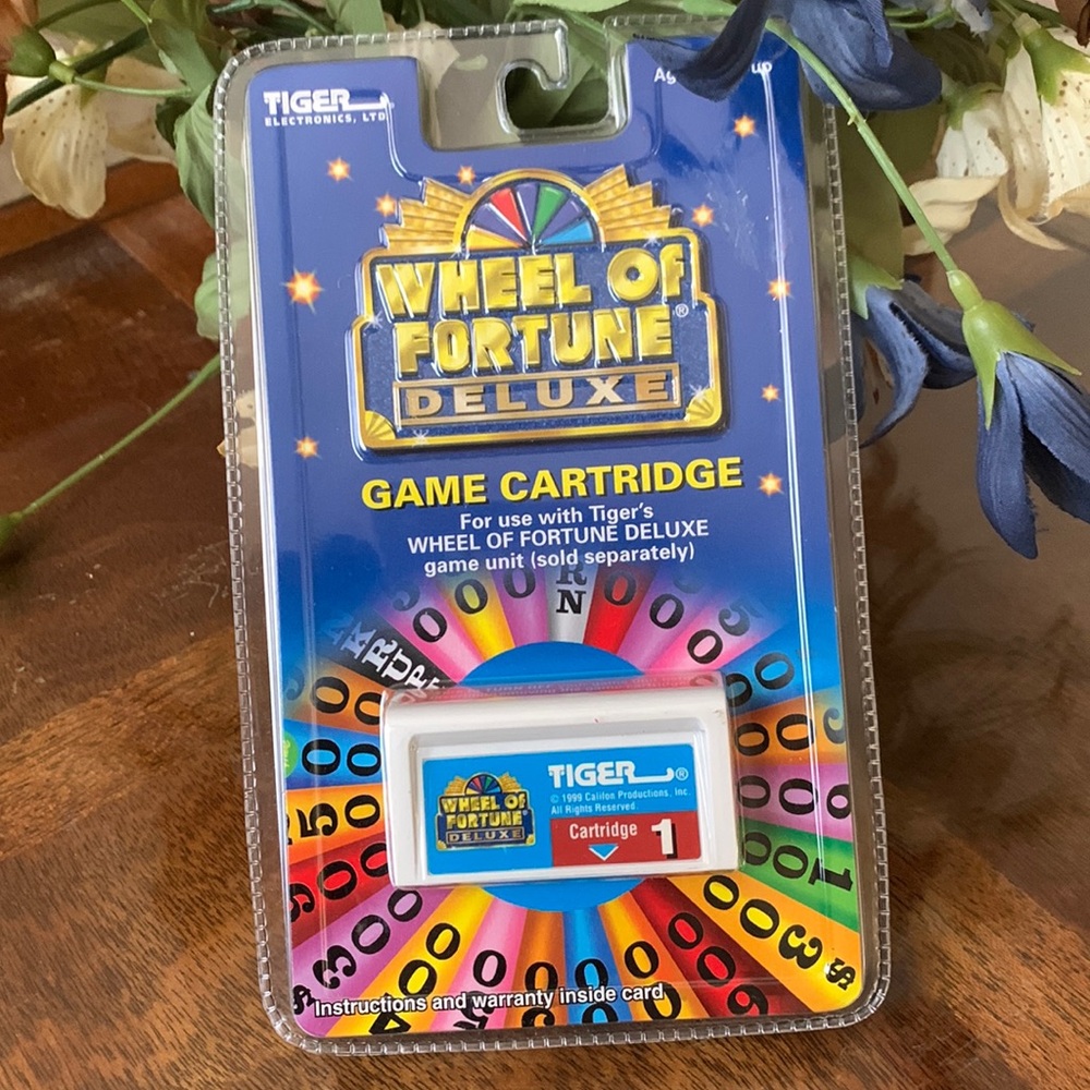 Wheel Of Fortune Deluxe Game Cartridge 1 Tiger Electronics Hasbro New 1999